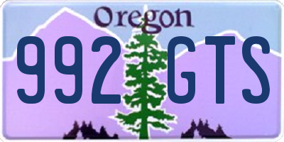 OR license plate 992GTS