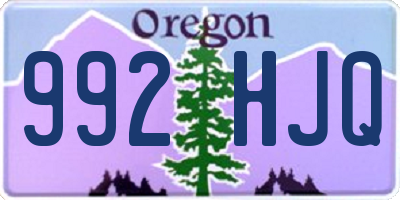 OR license plate 992HJQ