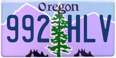 OR license plate 992HLV