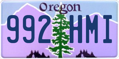 OR license plate 992HMI