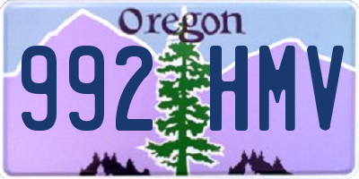 OR license plate 992HMV