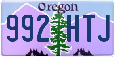 OR license plate 992HTJ