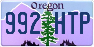 OR license plate 992HTP