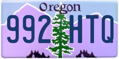 OR license plate 992HTQ