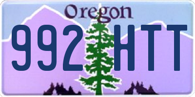 OR license plate 992HTT