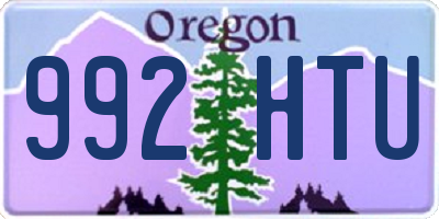 OR license plate 992HTU