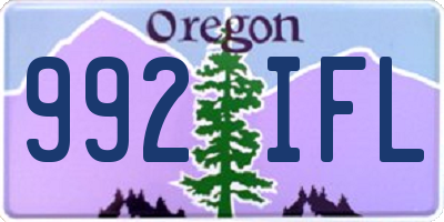 OR license plate 992IFL