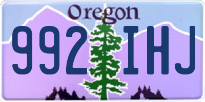 OR license plate 992IHJ