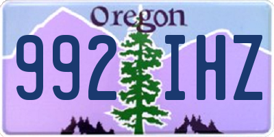 OR license plate 992IHZ