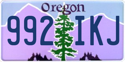 OR license plate 992IKJ