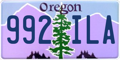 OR license plate 992ILA