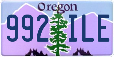 OR license plate 992ILE