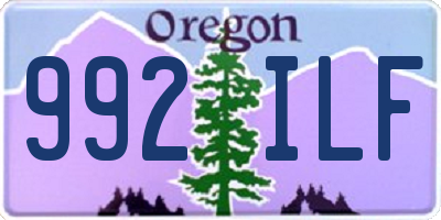 OR license plate 992ILF