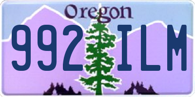 OR license plate 992ILM