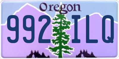 OR license plate 992ILQ