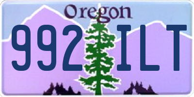 OR license plate 992ILT