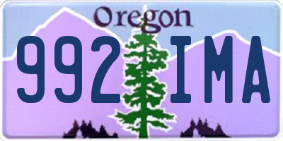 OR license plate 992IMA