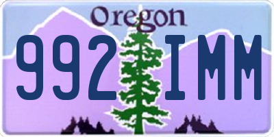 OR license plate 992IMM