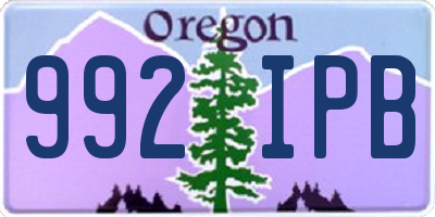 OR license plate 992IPB