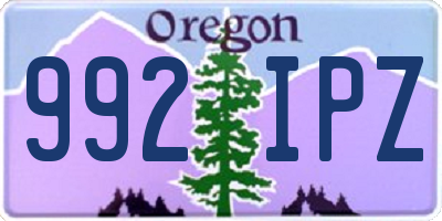 OR license plate 992IPZ