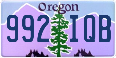 OR license plate 992IQB