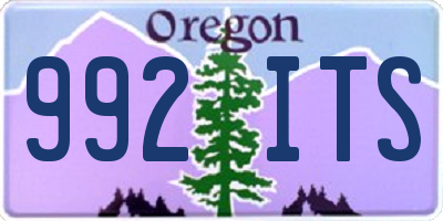 OR license plate 992ITS