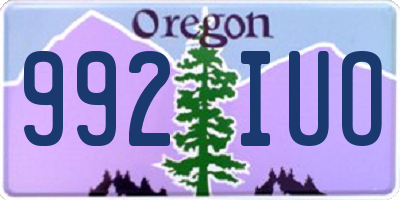 OR license plate 992IUO