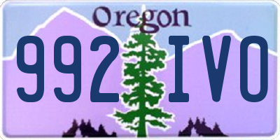 OR license plate 992IVO