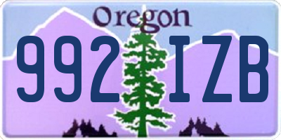 OR license plate 992IZB