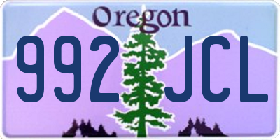 OR license plate 992JCL