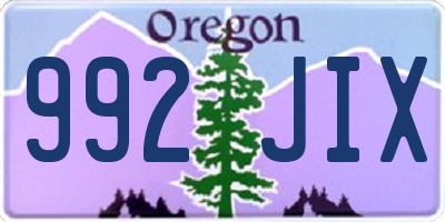 OR license plate 992JIX