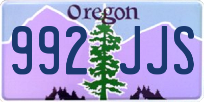 OR license plate 992JJS