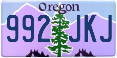 OR license plate 992JKJ