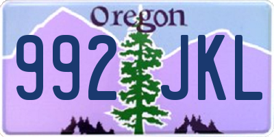 OR license plate 992JKL