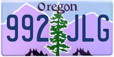 OR license plate 992JLG