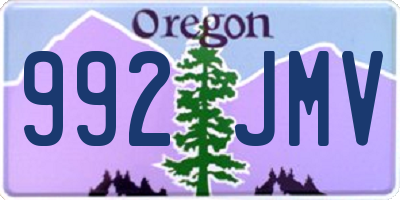 OR license plate 992JMV