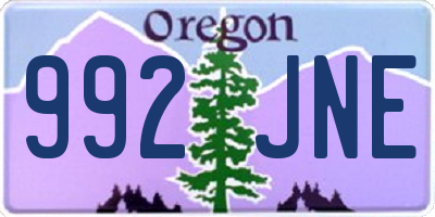 OR license plate 992JNE