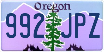 OR license plate 992JPZ