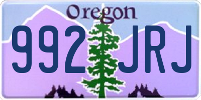 OR license plate 992JRJ