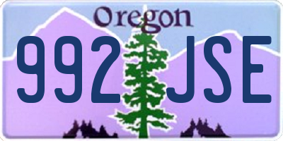 OR license plate 992JSE