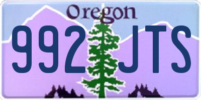 OR license plate 992JTS