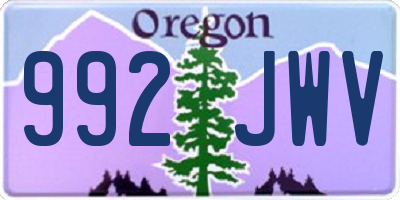 OR license plate 992JWV