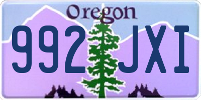 OR license plate 992JXI