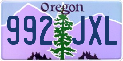 OR license plate 992JXL