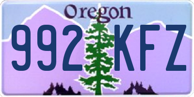OR license plate 992KFZ
