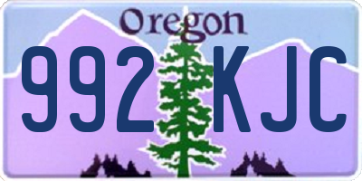 OR license plate 992KJC