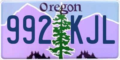 OR license plate 992KJL