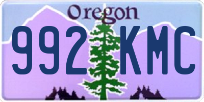 OR license plate 992KMC