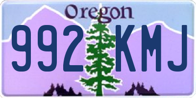 OR license plate 992KMJ