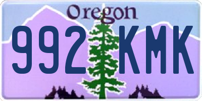 OR license plate 992KMK